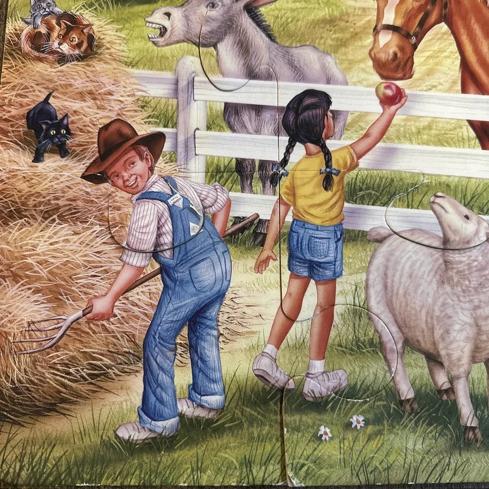 Floor Puzzle.  On The Farm Unbranded Puzzle.  24 Jumbo‎ Pieces